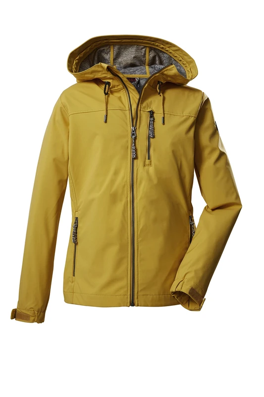 G.I.G.A. DX GS 97 WMN SFTSHLL JCKT 38392-000 Women's Softshell Outdoor Jacket with Hood 40 Burnt Yellow