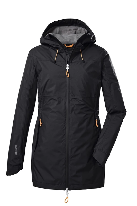 Killtec Women's Kos 54 Wmn Jckt Functional Outdoor Jacket with Hood, Dark Anthracite, 42