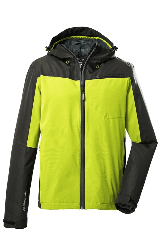 Killtec Men's Kos 6 Mn Jckt Functional Outdoor Jacket with Hood, Packable, Spring Green, L