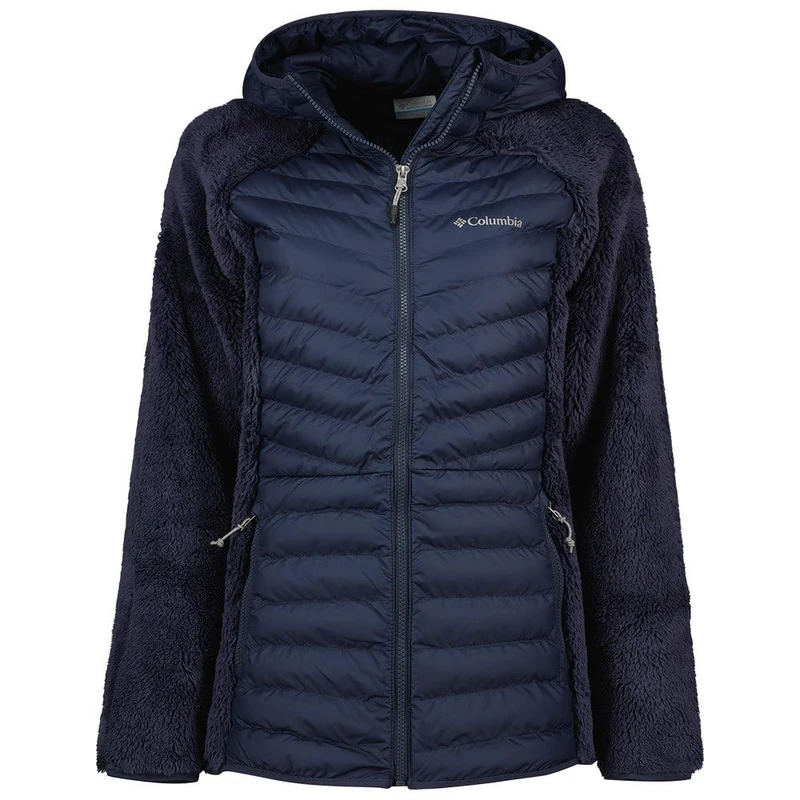 Columbia Women's Powder Lite Sherpa Hybrid Jacket, Puffer Jacket, Nocturnal, Size S