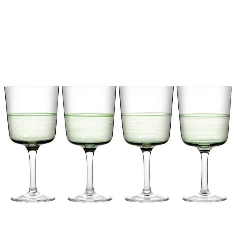 Royal Doulton 1815 Green Wine Glass Set of 4