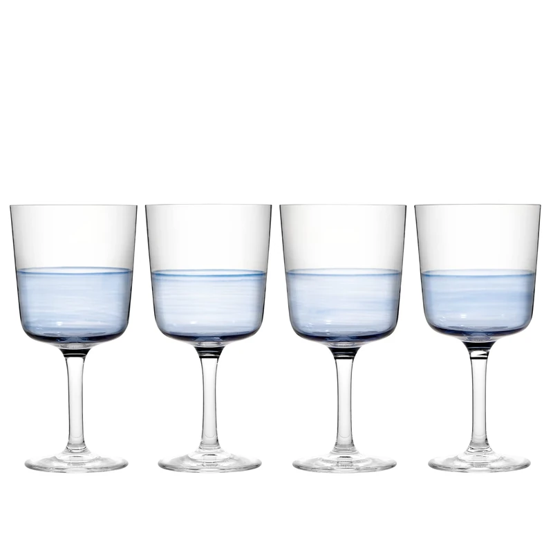 Royal Doulton 1815 Blue Wine Glass Set of 4