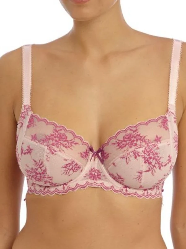 Freya Women's Offbeat Decadence Underwire Side Support Bra, Vintage Rose, 32H US
