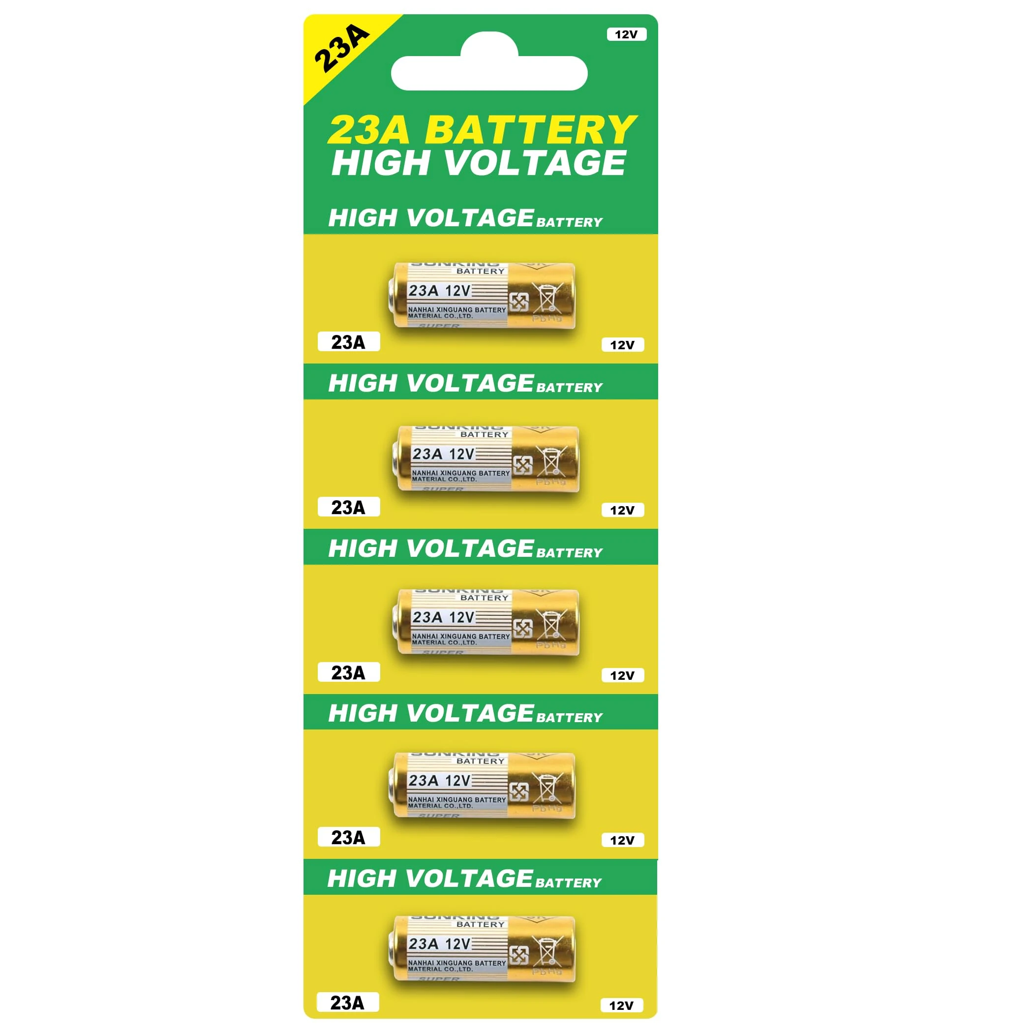 5Pcs 23A A23 12V Alkaline Battery MN21/ A23 / 23A / V23GA / LRV08 / 8LR932 for use in remote controls wireless doorbells and security systems
