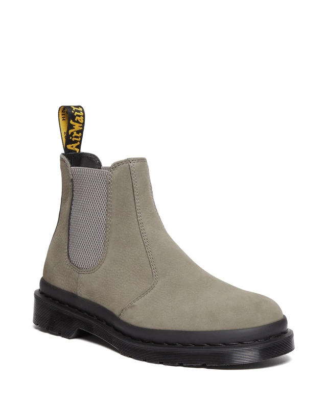 DR. MARTENS 31130059 Chelsea Boot Men Nickel Grey Milled Nubuck Wp UK 10