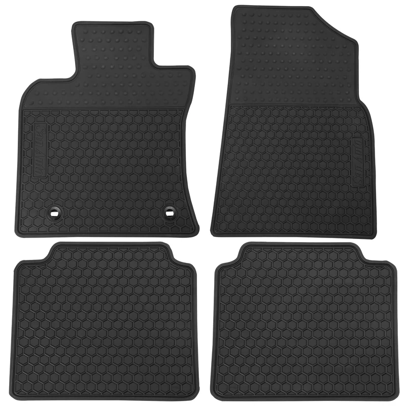 Matericuo Car Floor Mats Custom Fit for Toyota Avalon 2019-2024 Black Rubber Auto Liner Mats All Weather Protection Heavy Duty Odorless