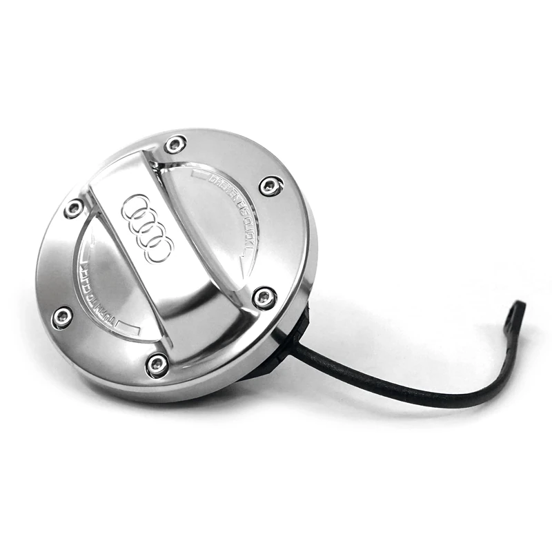 Audi 8Y0071000 Fuel Cap Aluminium Look Fuel Cap Cover Rings Logo Silver