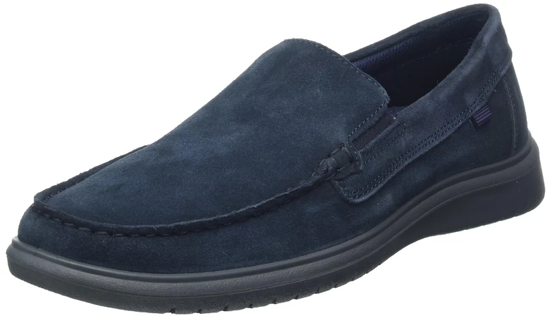 ARA Men's Lauro Moccasin, Navy, 6 UK