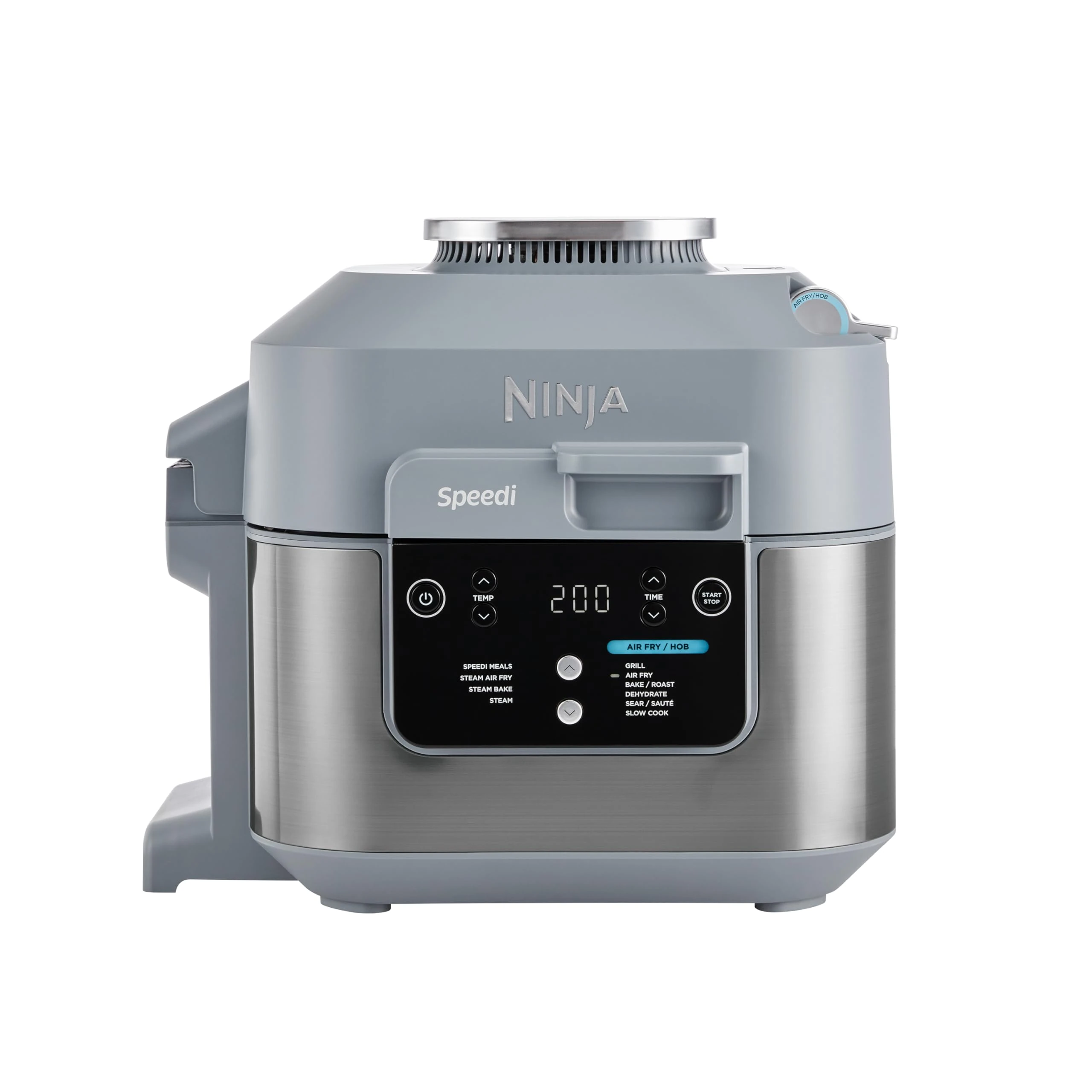 Ninja Speedi 10-in-1 Rapid Cooker, Air Fryer and Multi Cooker, 5.7L, Meals for 4 in 15 Minutes, Air Fry, Steam, Grill, Bake, Roast, Sear, Slow Cook & More, Cooks 4 Portions, Sea Salt Grey, ON400UK