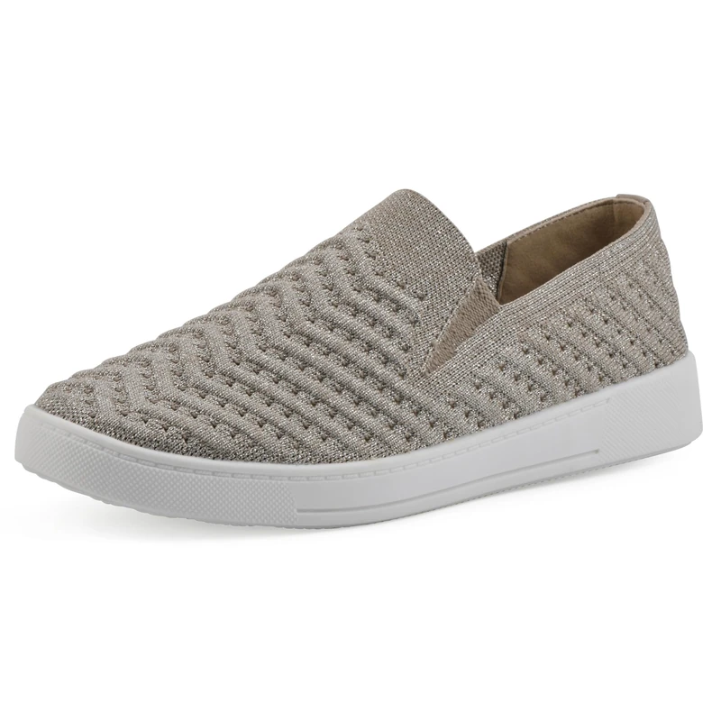 WHITE MOUNTAIN Women's Courage Sneaker, Gold/Fabric, 5.5 UK - Image 1