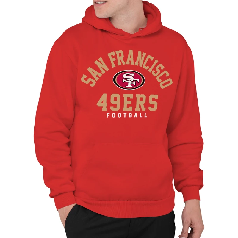Junk Food Clothing x NFL - Classic Team Logo - Unisex Adult Pullover Hoodie - Officially Licensed NFL Apparel