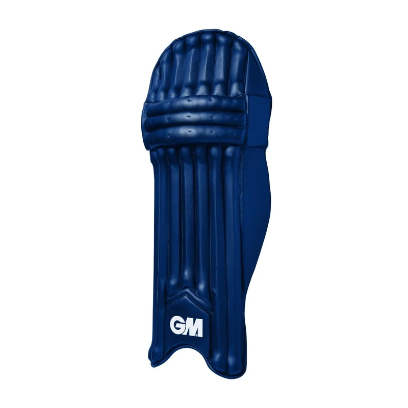 GM | Cricket Batting Leg Pads - MAXI 606 - Traditional Cotton & Cane - Adult Left Handed - 18" - 1 Pair - Navy | Gunn & Moore