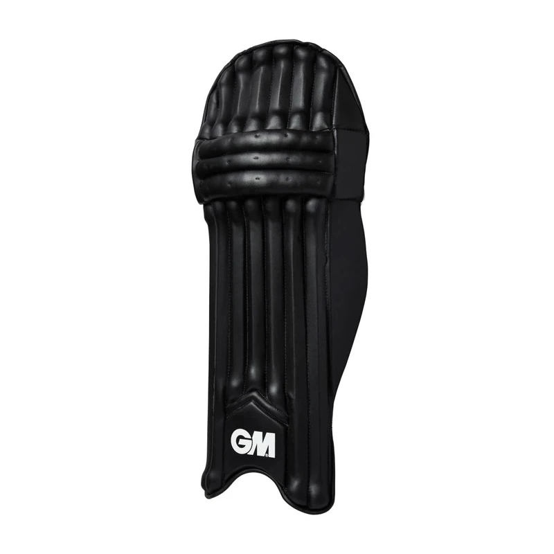 GM | Cricket Batting Pads - MAXI 606 - Traditional Cotton and Cane - Adult Left Handed - 18" - 1 Pair - Black | Gunn & Moore