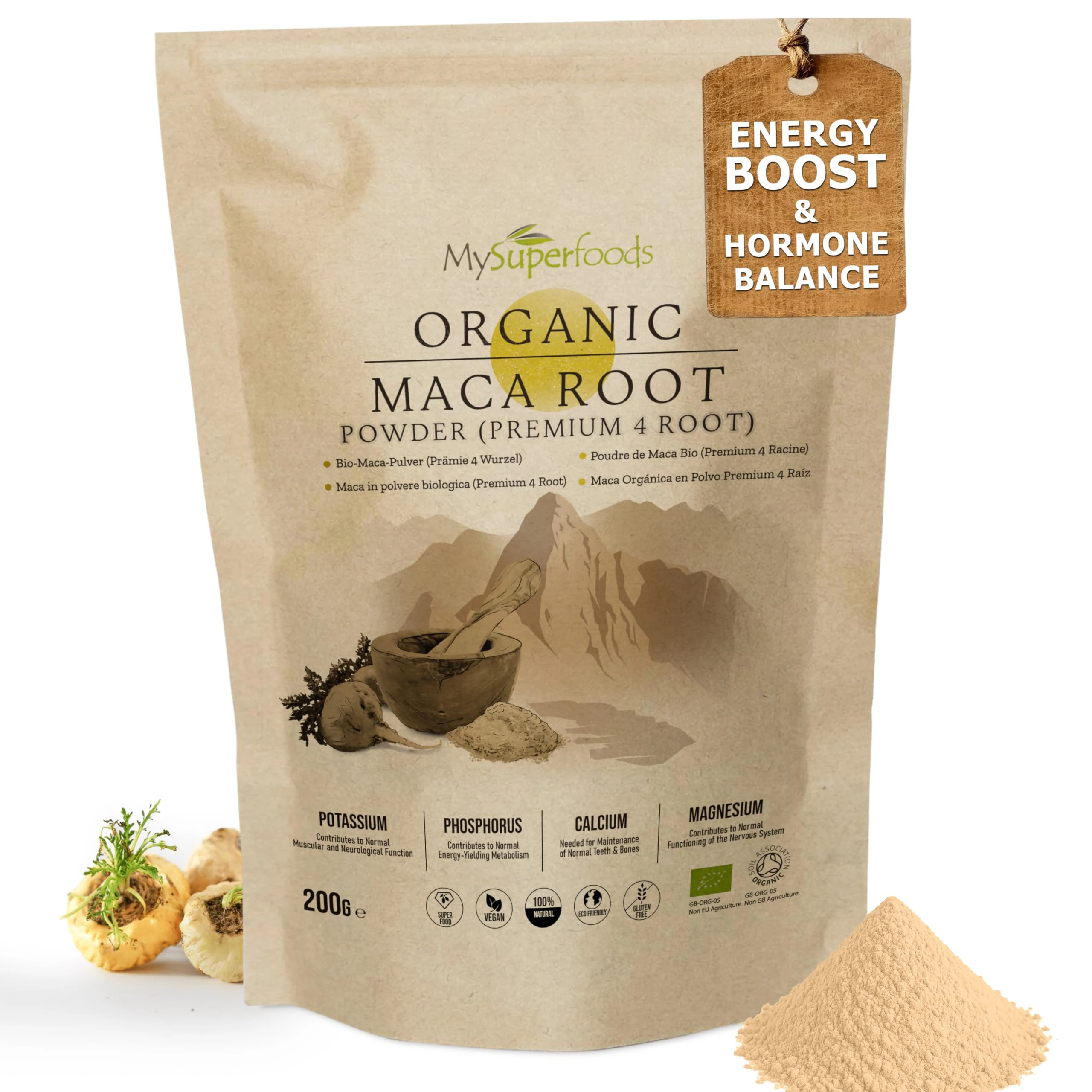 MySuperfoods Organic Maca Premium 4 Root Powder 200g
