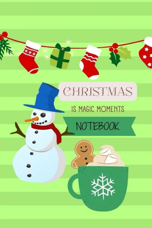 Christmas Magic Moments Notebook: Christmas Notebook Christmas composition sheets of lines