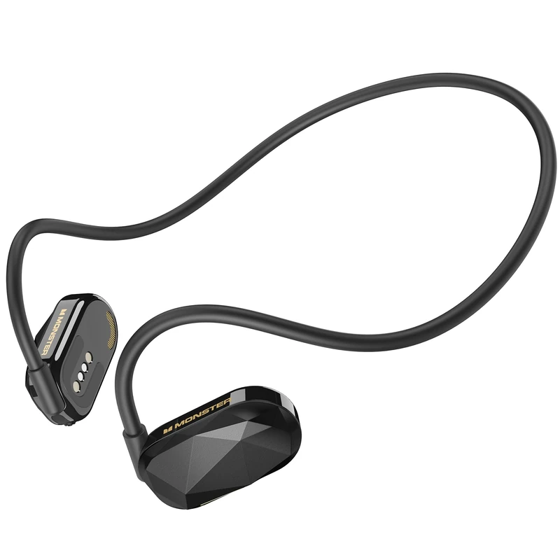 MONSTER - Aria Free Air-Conductive Headphones - Wireless Headphones, Free Ears, Clear Calls, Built-in Mic, 8h Battery Life, Bluetooth 5.3 Sports, Black - Image 1