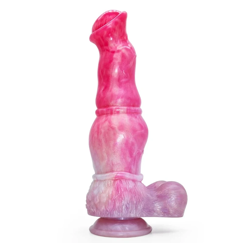 BeHorny Dildo Sex Toy, Liquid Silicone Alien/Fido Dildo with Suction Cup