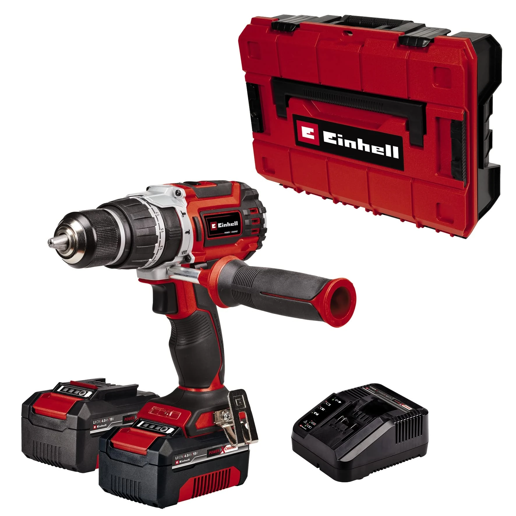 Einhell Professional TP-CD 18/60 Li-i BL 18v Cordless Combi Drill 2 x 4ah Li-ion
