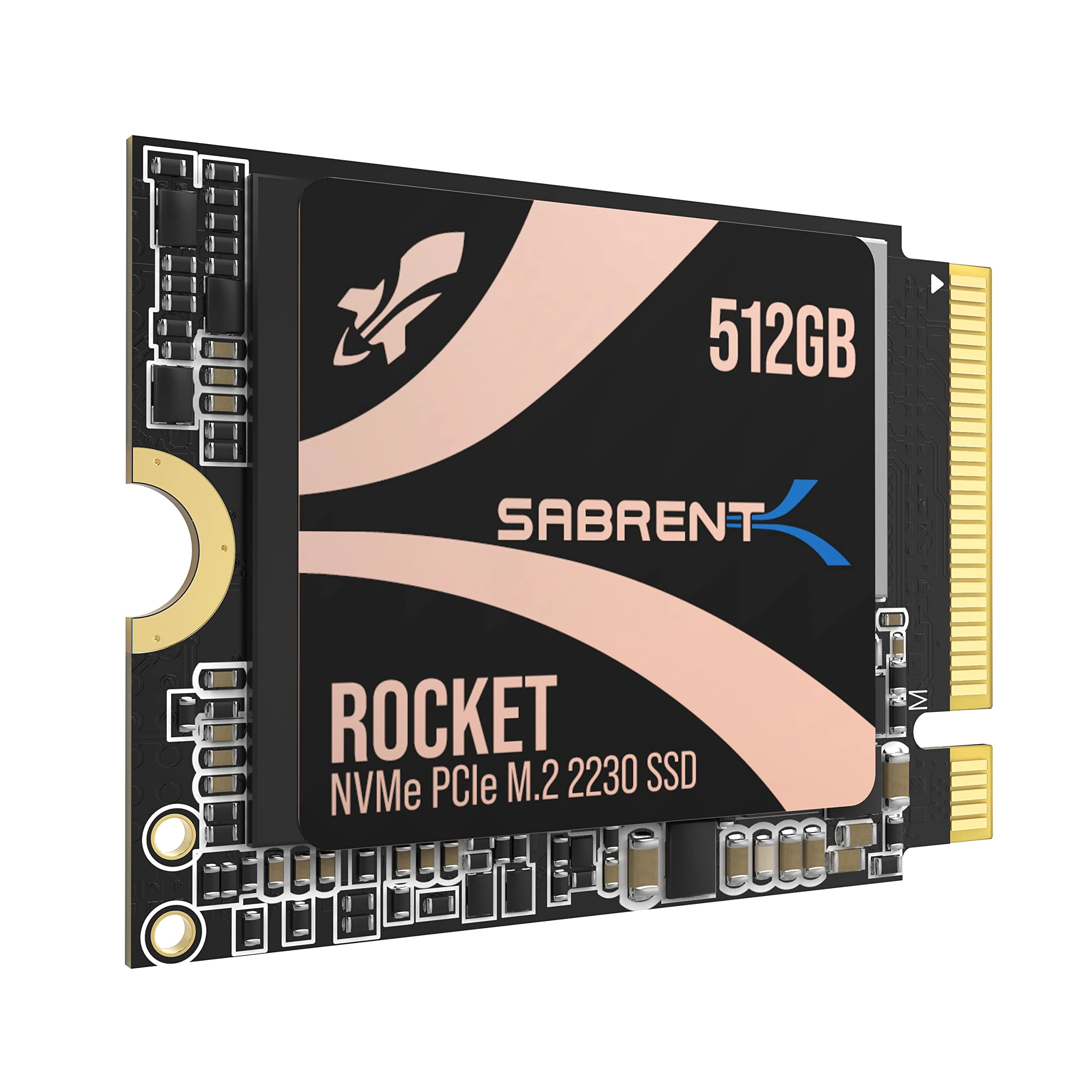 SABRENT 2230 M.2 NVMe Gen 4 512GB SSD 5000MB/s Read PCIe 4.0 X4 Internal Solid State Drive Compatible with Steam Deck, surface pro, PCs, NUCs, and Laptops [SB-2130-512GB]