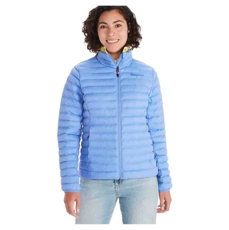 Marmot Women's Wm's Echo Featherless Jacket, Warm Puffy Jacket, Insulated Winter Coat, Water-resistant Quilted Parka, Lightweight Packable Outdoor Jacket, Windproof, Getaway Blue, L