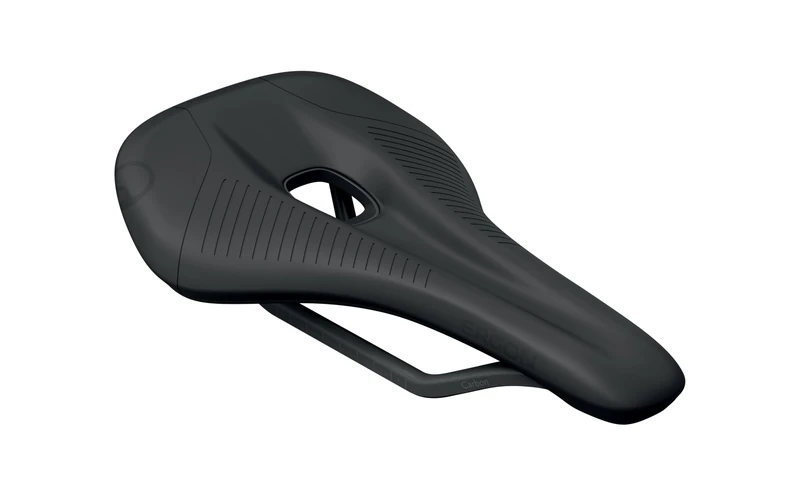 Ergon SRS Pro Carbon Road Mens Bicycle Saddle, Carbon Shell and Rails, Black, Size Small/Medium