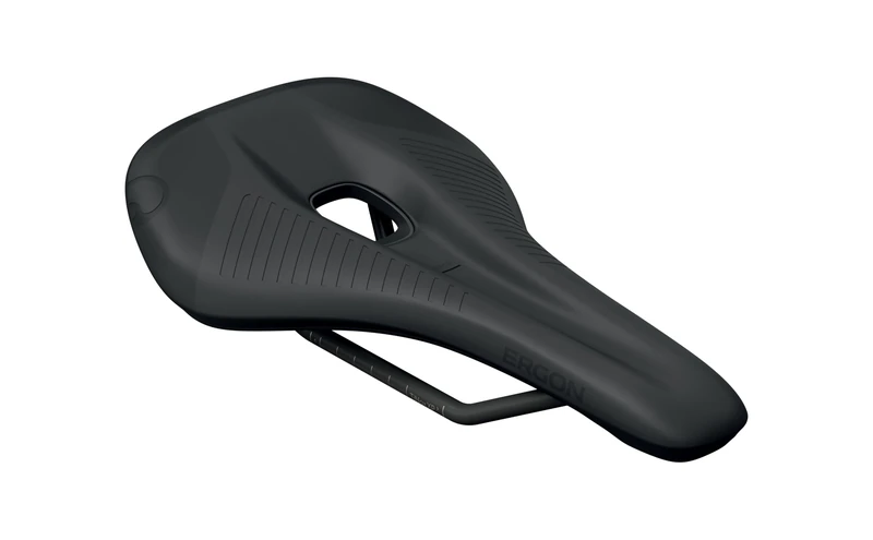 Ergon SRS Comp Road Mens Bicycle Saddle, Nylon Shell and TiNox XP Rails, Black, Size Small/Medium