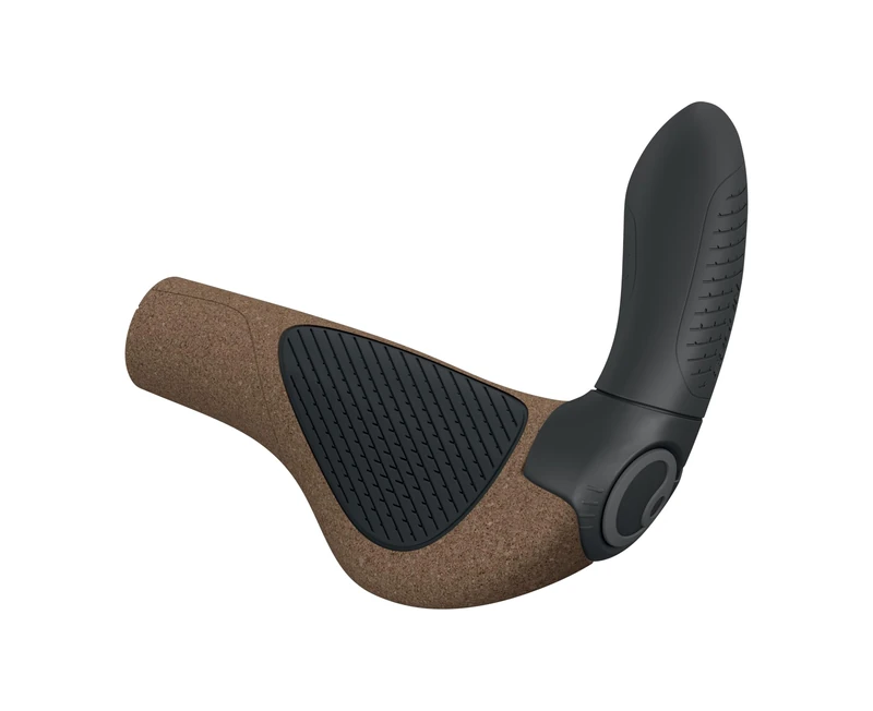 Ergon GP4 EVO Bicycle Grips with built in Bar Ends, Biokork, Large