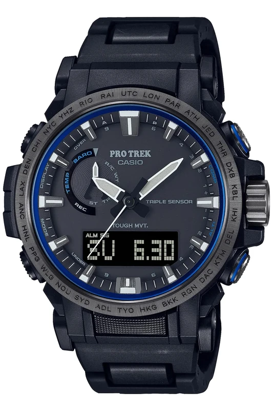 Casio PRO Trek PRW-61FC-1JF [ Climber Line (PRW-61 Series eco-Materials Model Equipped with Radio Wave Solar] Imported from Japan Jan 2023 Model Black, Black, Modern