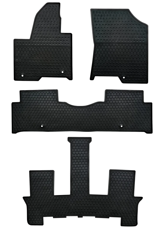 Ucaskin Car Floor Mats Custom Fit for Kia Sorento Hybrid 6/7 Seats 2021 2022 2023 All Weather Odorless Automotive Floor Liners 3 Rows Mat Car Floor Liner-Black