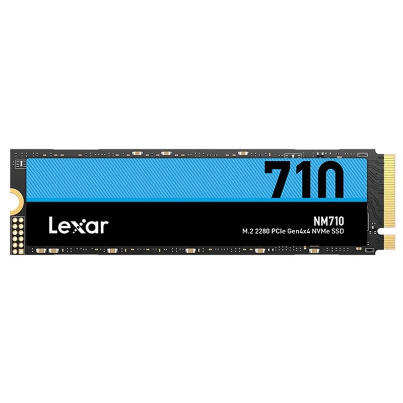 Lexar NM710 2TB SSD, M.2 2280 PCIe Gen4x4 NVMe Internal SSD, Up to 4850MB/s Read, 4500MB/s Write, Internal Solid State Drive for PC, Laptop, and Gamers (LNM710X002T-RNNNG)