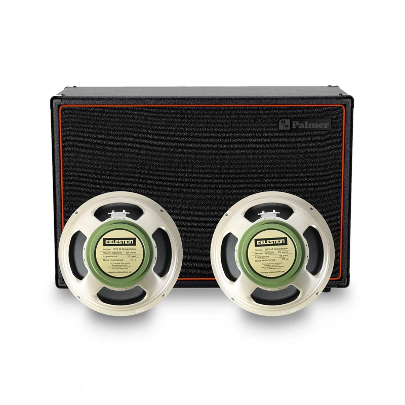 Palmer CAB 212 BX GBK Celestion Greenback 2x12 Open Back Guitar Speaker Box
