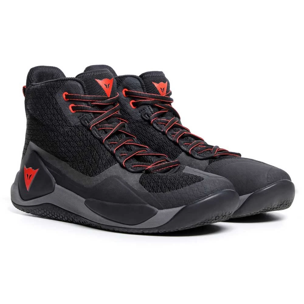 Dainese Men's Atipica Air 2 Shoes, Black/Fluo Red, 11.5 UK