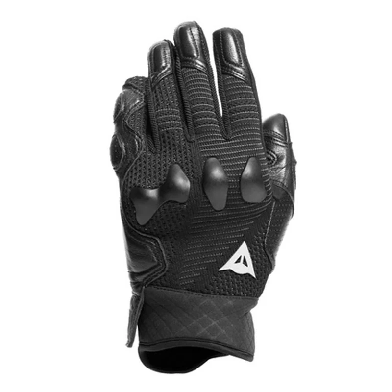 Dainese - Unruly Woman Ergo-Tek Gloves, Women's Motorcycle Gloves, Seamless Fabric, Leather Reinforcements, Knuckle Protection, Touch Screen, Black/Anthracite, XL