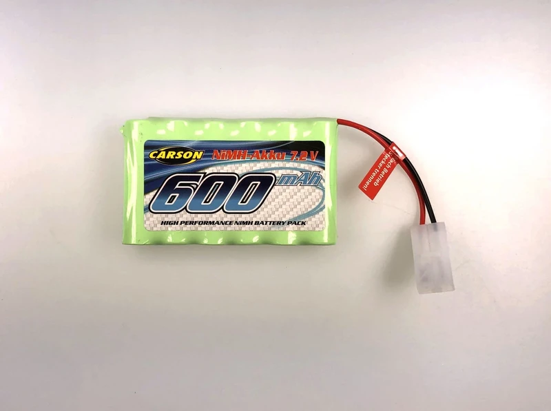 Carson 500608268 NiNM 7.2 V/600 mAh Replacement Battery, RC Battery, Accessories for Remote Controlled Vehicles, Replacement Battery for Model Vehicles - Image 1