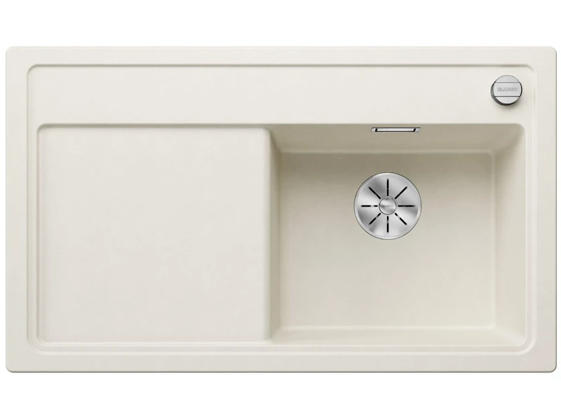 BLANCO Zenar 45 S 527178 Silgranit Soft White Basin Right with Remote Drain Control Without Accessories