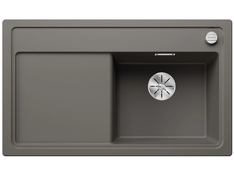 BLANCO Zenar 45 S 527361 Silgranit Volcanic Grey Basin Right with Remote Drain Control Without Accessories