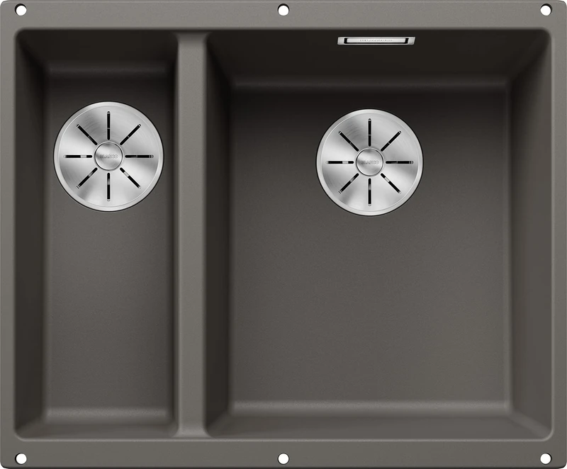 BLANCO Subline 340/160-U 527346 Silgranit Volcanic Grey Main Basin Right Without Remote Drain Control