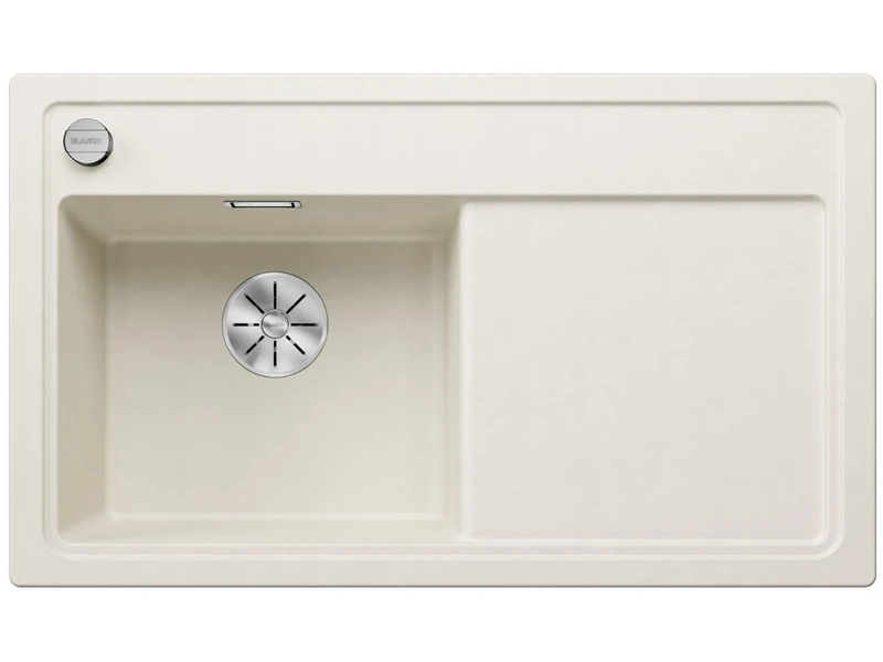 BLANCO Zenar 45 S 527176, SILGRANIT Soft White, Basin Left, with Drain Control, Without Accessories