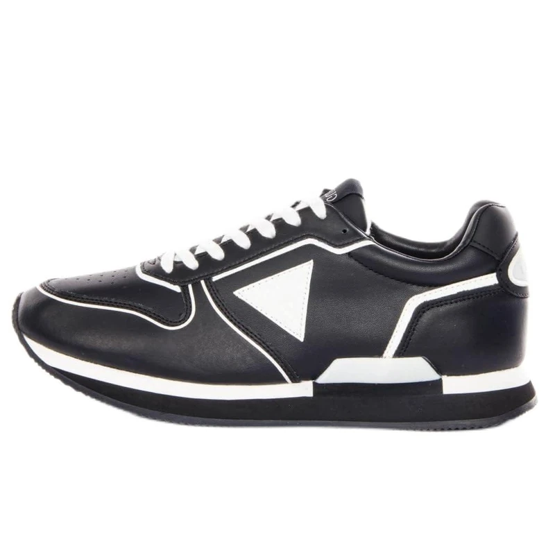 GUESS Men's Potenza Carryover Sneaker, Black, 11 UK