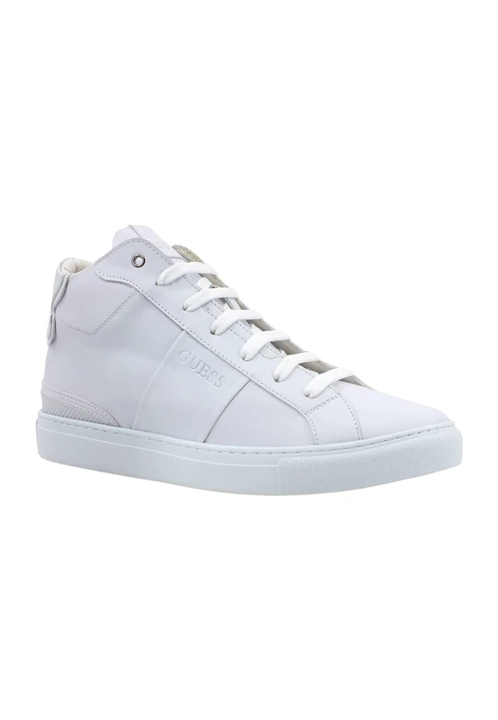 Guess Todi Mid Carryover Men's Trainers, Off White, 9 UK