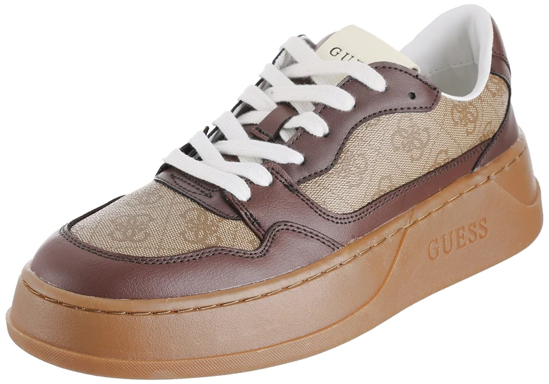 Guess Men's Avellino Oxford Flat, Beige Brown, 11 UK