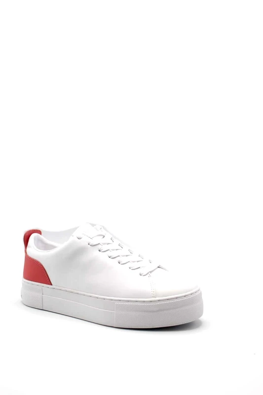 GUESS Giaa5, Women's Lace-Up Shoes, White Orange, 6 UK
