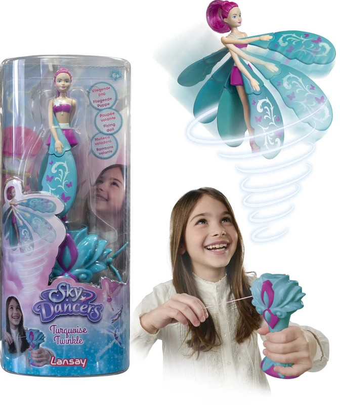 Lansay Sky Dancers Turquoise Twinkle Flying Doll from 6 Years - Image 1