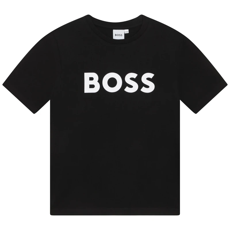 BOSS Kids Large Logo T-Shirt Juniors Black 4 Years