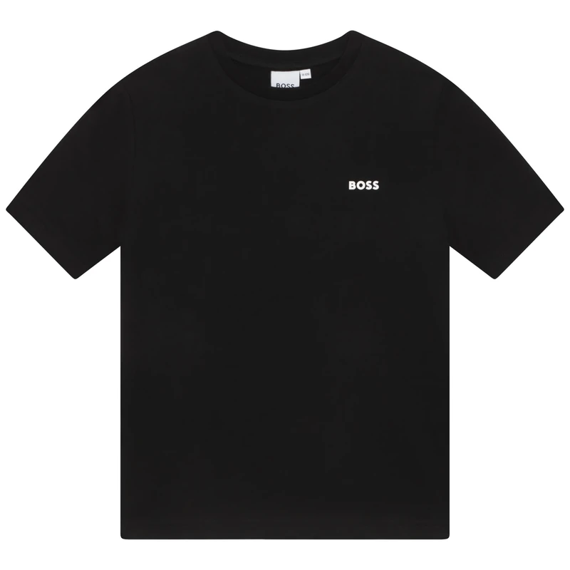 BOSS Short Sleeve T-Shirt for boy, Black, 5 Years