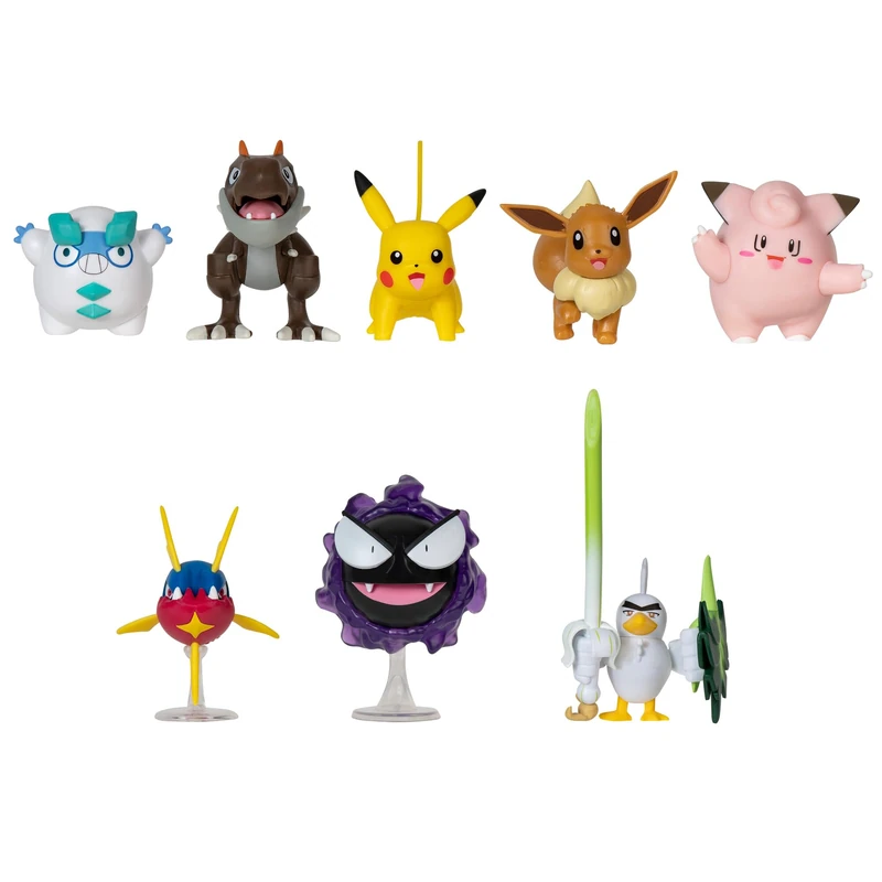 Pokemon Battle Figure 8 Pack - Pikachu and Various Figures