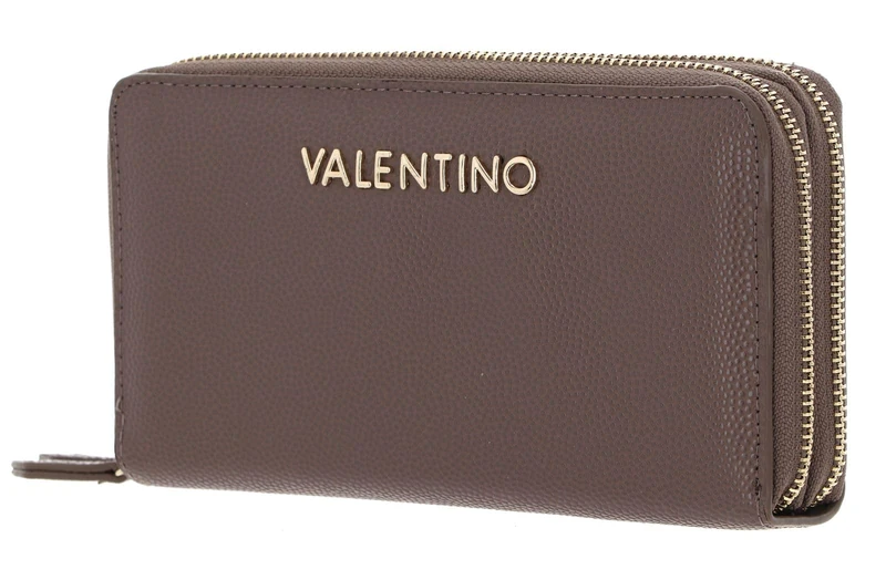 Valentino Divina, Zip Around Wallet for Women, Taupe, One Size, Taupe, One Size