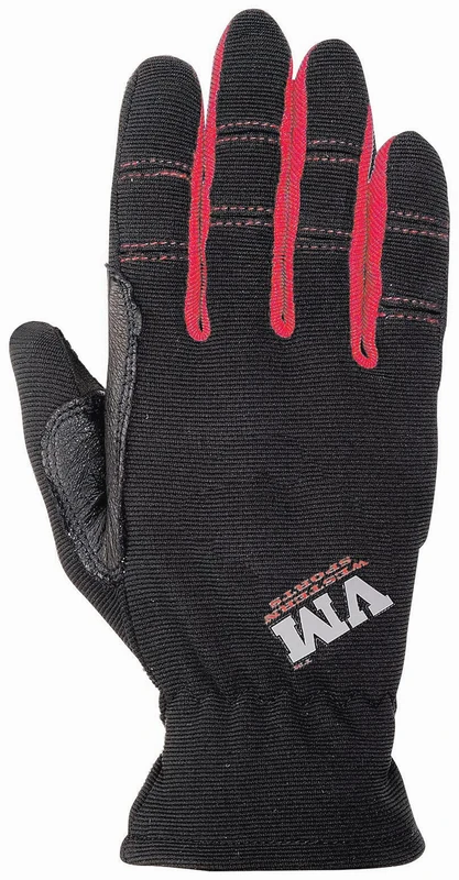 VM Riding Sports Unisex Riding Gloves, Red Pro, XS