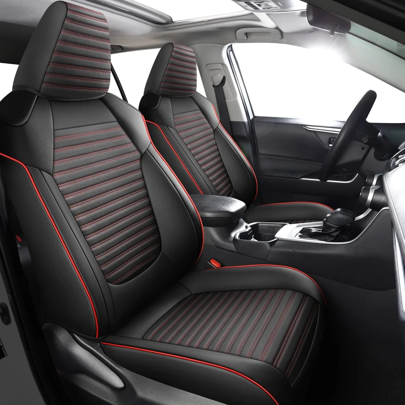 LINGVIDO Custom Fit RAV4 Car Seat Covers, Full Set Automotive Vehicle Cushion Protector Fit Set for Toyota RAV4 2019 2020 2021 2022 2023 2024 2025 LE,XLE,XLE Premium,Limited