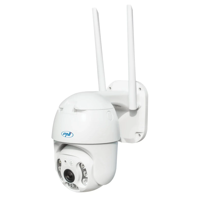 PNI IP65 Live PTZ 5MP Video Surveillance Camera, GSM 4G, Micro SD Card Slot, Motion Detection, Human Silhouette Detection, Outdoor IP66, IR LED and White LEDs
